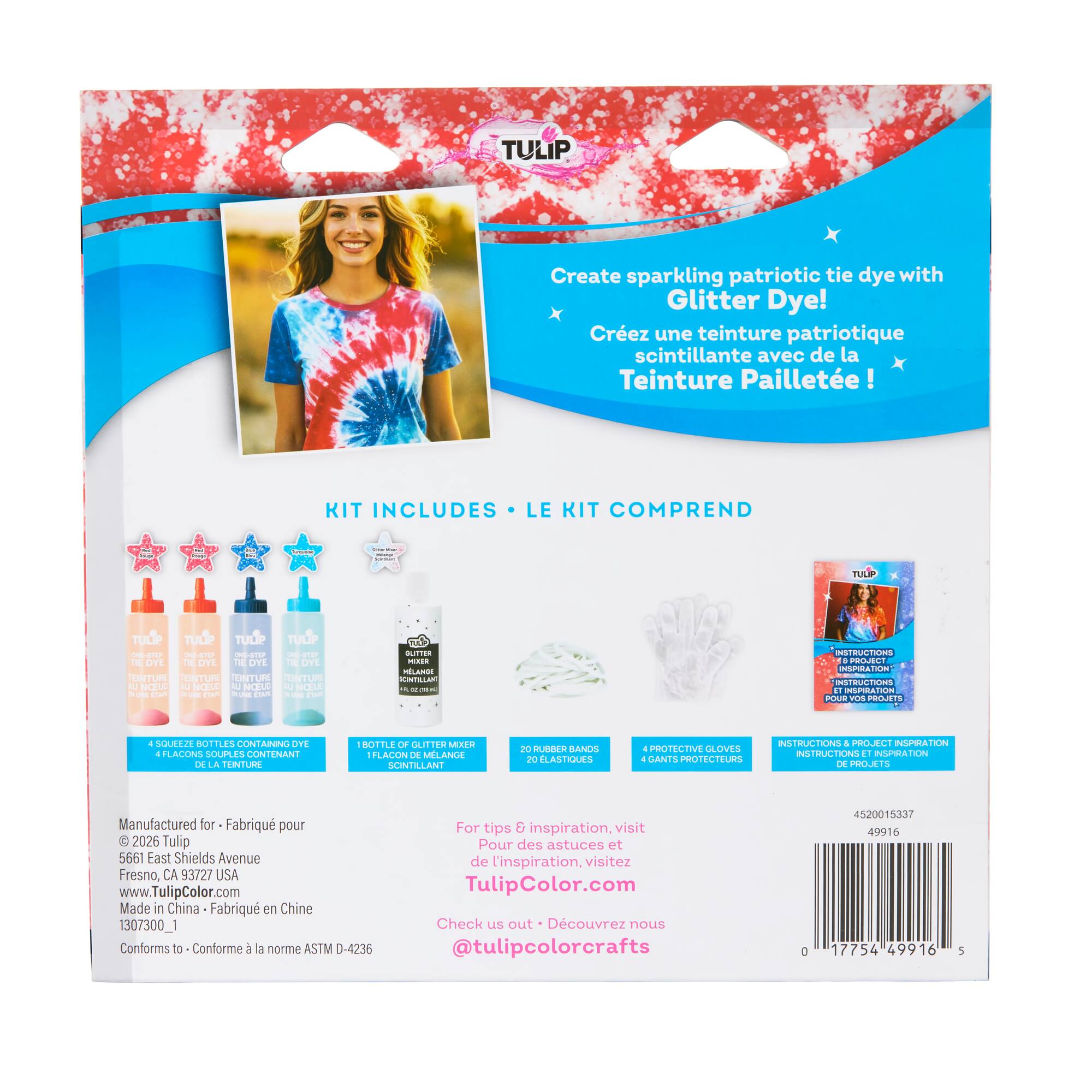 Tulip® Fireworks Festival Tie-Dye Glitter Mixer Kit